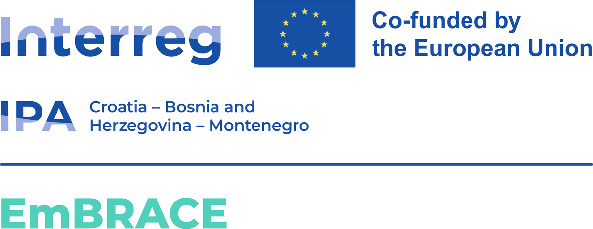 Interreg IPA Hrvatska – Bosna i Hercegovina – Crna Gora · Sufinancira Europska unija · EmBRACE